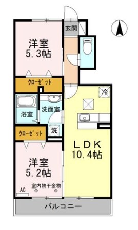 ピア サフィールの物件間取画像